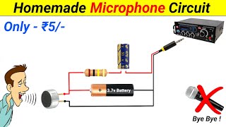 Microphone Circuit घर पर कैसे बनाएं || How to make Mic Pre Amplifier Circuit || without Transistor