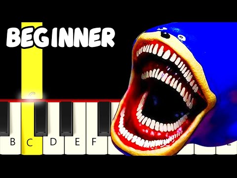 Shin Sonic - The Sonic Tapes Song - Fast and Slow Piano Tutorial - Beginner