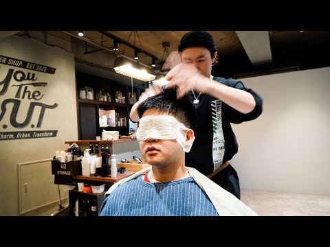 力強くツボを捉えたマッサージ、バーバーカルチャー溢れる大塚の「Barber You The C.U.T」でシャンプー、シェービング、マッサージ