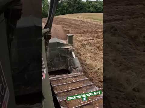 Pushing dirt #fielddrainage #fieldtile #dirtperfect #shorts