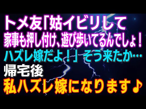 【スカッとする話】トメ友「姑イビリして家事も押し付け、遊び歩いてるんでしょ！ハズレ嫁だよ！」ほぉ…義母が望む通りの嫁になるとｗ