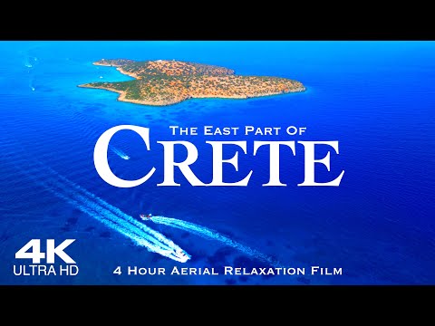 [4K] CRETE 2024 🇬🇷 4 HOUR Drone Aerial of Agios Nikolaos Elounda & Istron | Greece Kreta Creta