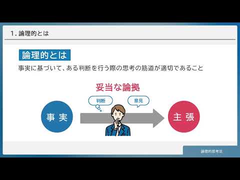 論理的思考法（株式会社セゾンパーソナルプラス　研修動画視聴用）