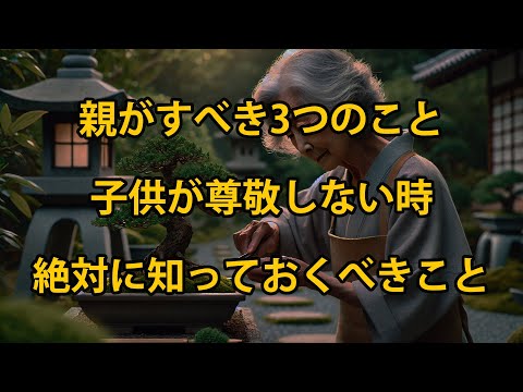 子供が尊敬しない時、親がすべき3つのこと、老後にほとんどの人が知らない真実