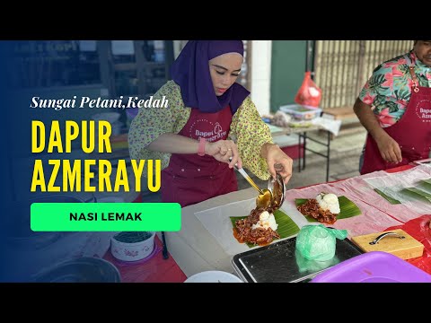 吉打双溪大年Tik Tok 网红 Ayu Nasi Lemak | 直播卖椰浆饭