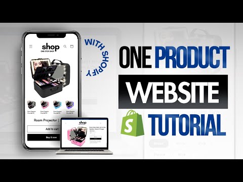 ONE PRODUCT SHOPIFY Website Tutorial | Step By Step 2024