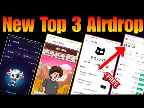 BOOMs Update || Tomato Smash Update || CATs Update || Top 3 New free income Airdrops