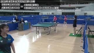 【全日本卓球2024】強敵に挑むダブルス準々決勝！！【小塩遥菜/小塩悠菜vs芝田沙季/大藤沙月】