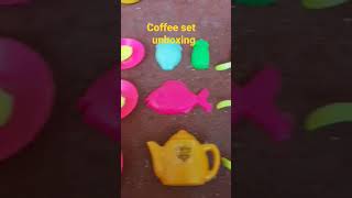 coffee set unboxing#tinycookingset #cookwareset #unboxingvideo #unboxingtinycoffeeset