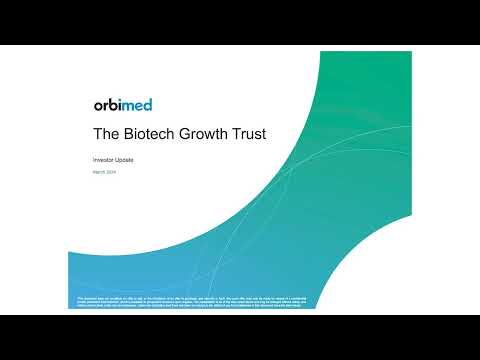 The Biotech Growth Trust - Investor Update Webinar - Tuesday, 12th March 2024