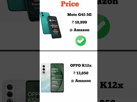 Moto G45 5G vs OPPO K12x | Konsa phone lena chahiye | Full comperijon in short