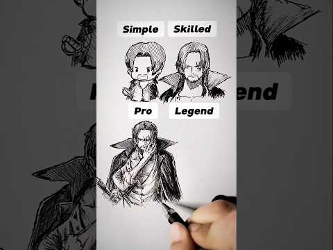 How to Draw Legend Shanks 😳 #shorts #anime #drawing