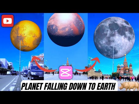 Planet falling down to earth|Vfx Tutorial using Capcut||