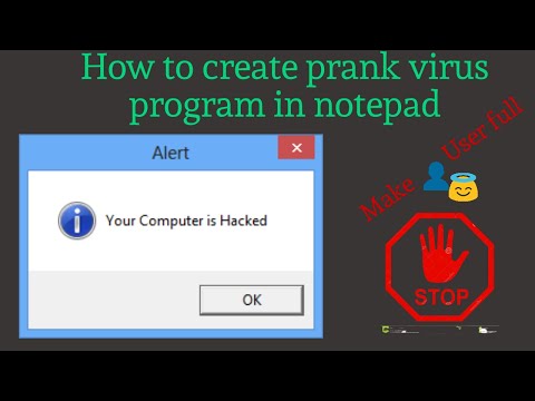 How To Create A Prank Virus🐛 Program📃 Using Notepad And Make User Fool🙄 || High Tech Dev