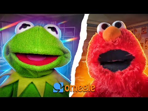 Kermit runs into Elmo on Omegle