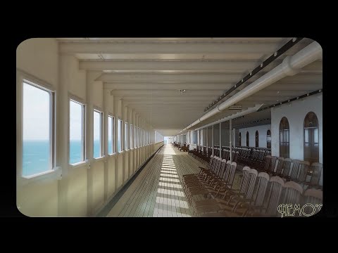 Wandering the empty halls of the Titanic - 111th Anniversary (echoes of vintage oldies music) ASMR