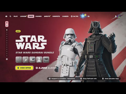 BEST Fortnite Shop Of 2024?? 🔥 (NEW SAMURAI STAR WARS)