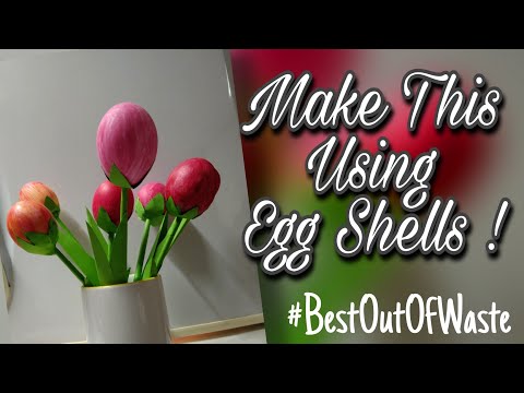 Flower Using used Egg |Eggshell craft