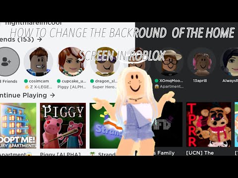 How to change the background to black in the Roblox home screen!