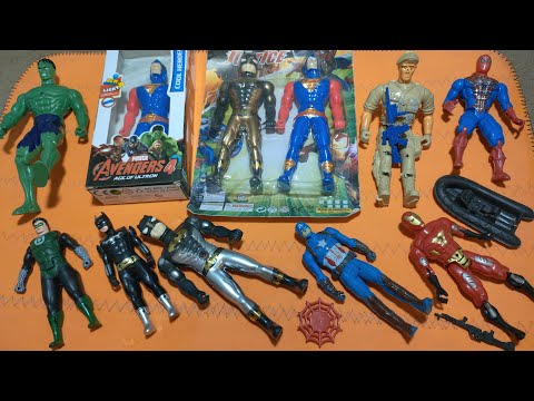 AVENGERS TOYS/Action Figures/Unboxing/Batman/Ironman-Captain America-Hulk-Thor-Spiderman/Toys