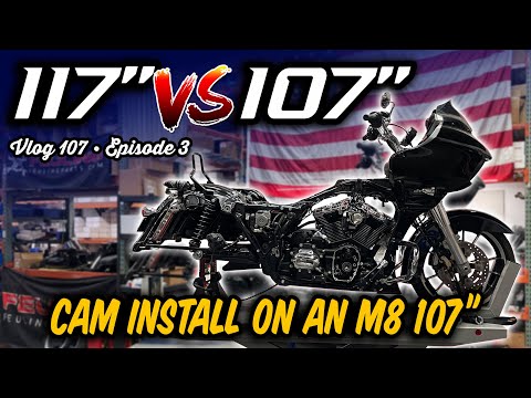 Cam Install On A 107" Harley Road Glide  (Battle of the Baggers EP.3) - Vlog 107