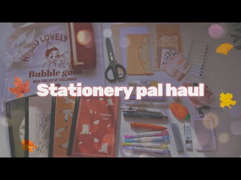 Stationery Pal Haul || Back to school 🐻‍❄️~ giveaway💝 asmr