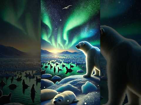 Alone but Connected to Nature: Polar Bear's Daily Song #cute #song #3d #polarbear #bear