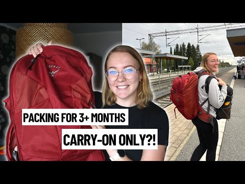 Packing Only Carry-on for 3 MONTHS in Asia! *40L backpack + 25L dayback*