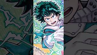 Coloring my fan art from My Hero Academia using alcohol markers #bnha #shorts #art #animeart