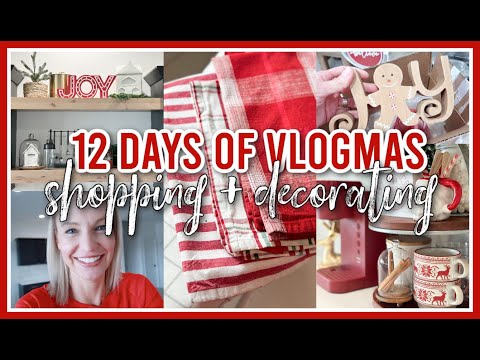 SHOPPING + CHRISTMAS DECORATING 2023 | 12 DAYS OF VLOGMAS