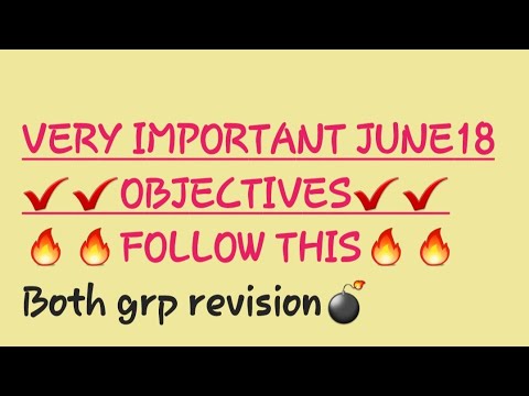 MUST WATCH IMP Tip & both grp revision