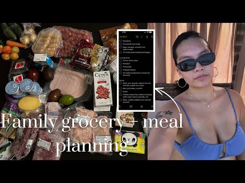 How I plan groceries & healthy meals for my family 🫐🥑🥩