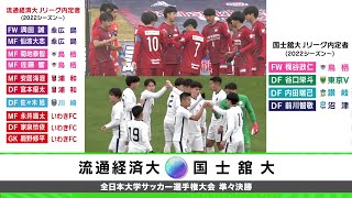 J内定者10人！関東王者の『流通経済大』がインカレ ベスト4進出｜第70回 全日本大学サッカー選手権大会 準々決勝 流通経済大 vs 国士舘大