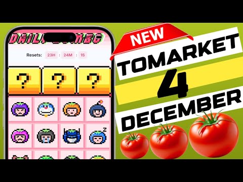 tomarket daily combo today 4  December | tomarket | tomarket daily combo card | Tomarket