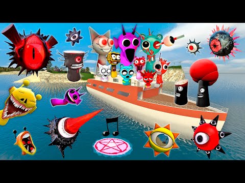 🛫 ISLAND NEW MR SUN & MR TREE PHASES INCREDIBOX SPRUNKI FAMILY SPARTAN KICKING in Garry's mod !