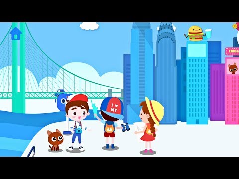 Kids explore the United States of America with Eric & Bruce ⭐️ Educational Game App