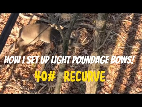 How I Set Up Lightweight Traditional Hunting Bows! 38# Recurve/ Arrows & Broadheads!