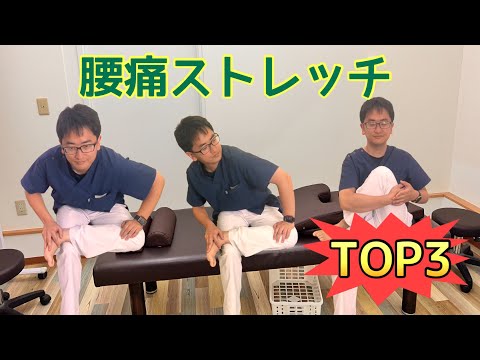 【3分健康講座】腰痛ストレッチおすすめTOP3！座ってできる手軽な方法。