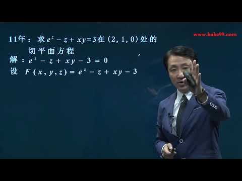 39曲面的切平面和法线