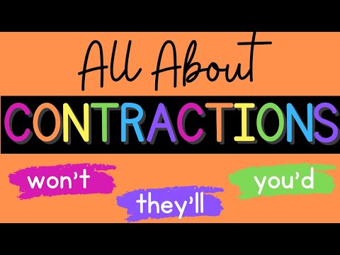 All About Contractions {Grammar}