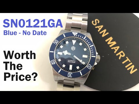 Worth the PRICE? San Martin x Watchdives SN0121 SN0121GA Blue No Date 39mm Pelagos homage Review