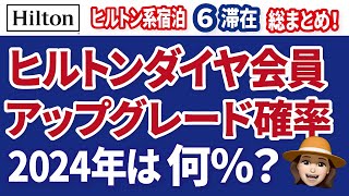 ヒルトンダイヤで宿泊！アップグレードの確率は？2024年総まとめ