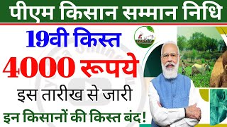 pm kisan samman nidhi : 19वी किस्त इस बार ₹4000! जल्द करें ये काम! 19th installment date 2025