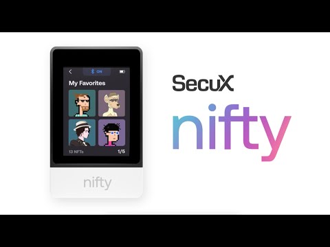 SecuX Nifty - The Best NFT Wallet for Defi, Web3 Dapps and Crypto (2023)