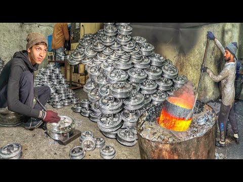 Aluminium casting Powerfull Process of Bike Hub Manufacturing || Incredibly skils Method