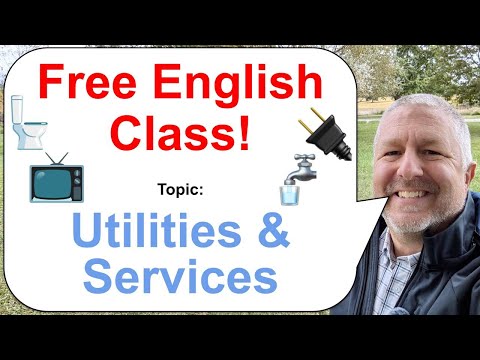 Let's Learn English! Topic: Utilities and Services 🔌💡📞