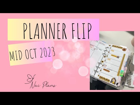 Mid October planner flip