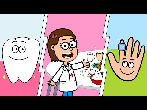 Brush Your Teeth - Eat Healthy - Boo Boo - #healthyhabits  - kindergarten learning videos