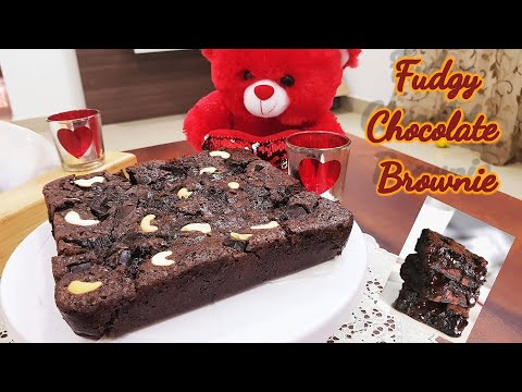 Fudgy Chocolate Brownie | Simple Way of Making Fudgy Brownies | One Bowl Recipe