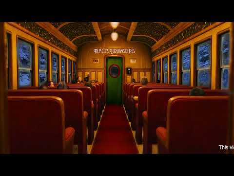 You're on the Polar Express (train ambience w/ dreamy oldies Christmas music) 3 HOURS ASMR